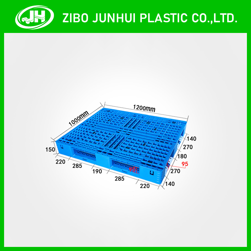 Six Runner Plastic Pallet For Warehouses