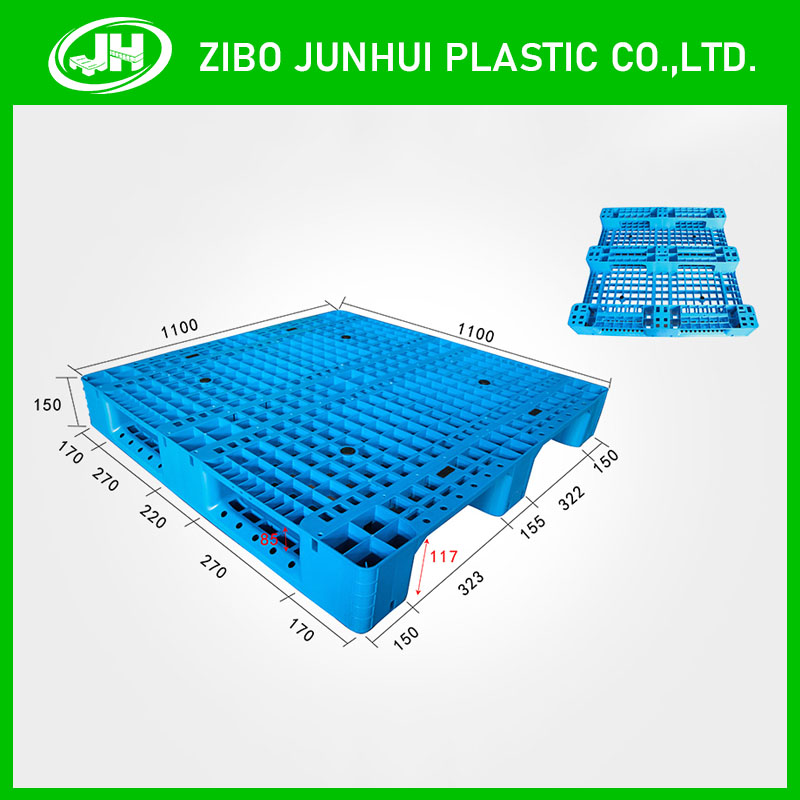 Industrial Three Runner Plastic Pallet